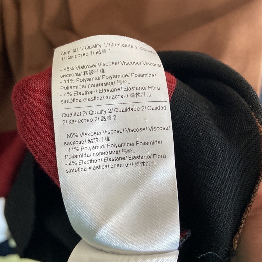 Escada Black Colorblock Pattern Midi Length Dress… - image 4